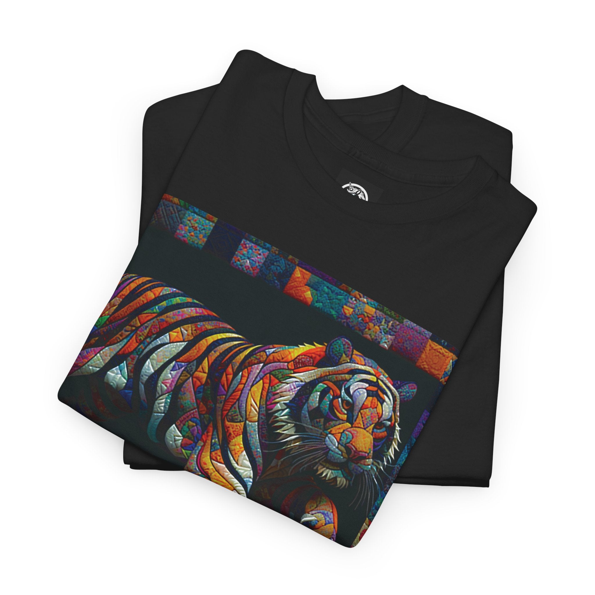 Tiger Jumping Quilt Tee — Seńor Antonio Graphic T-Shirt