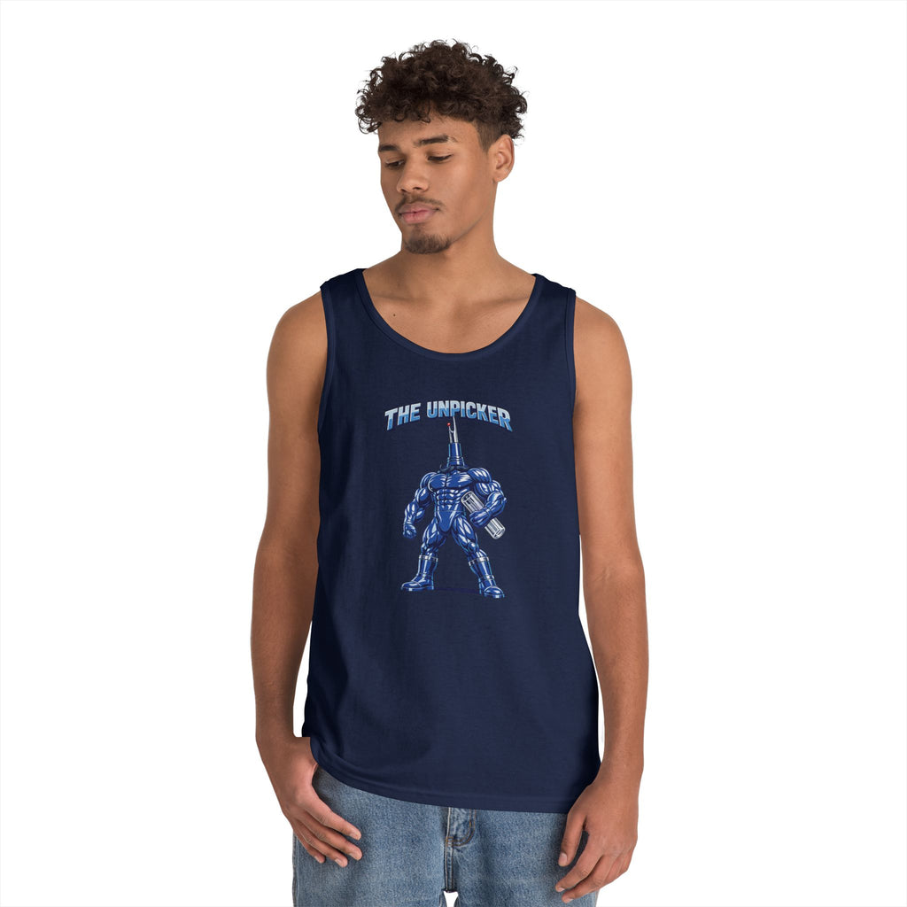 Seam Ripper Hero Tank Top — Sewing Tools Graphic Tank for Makers