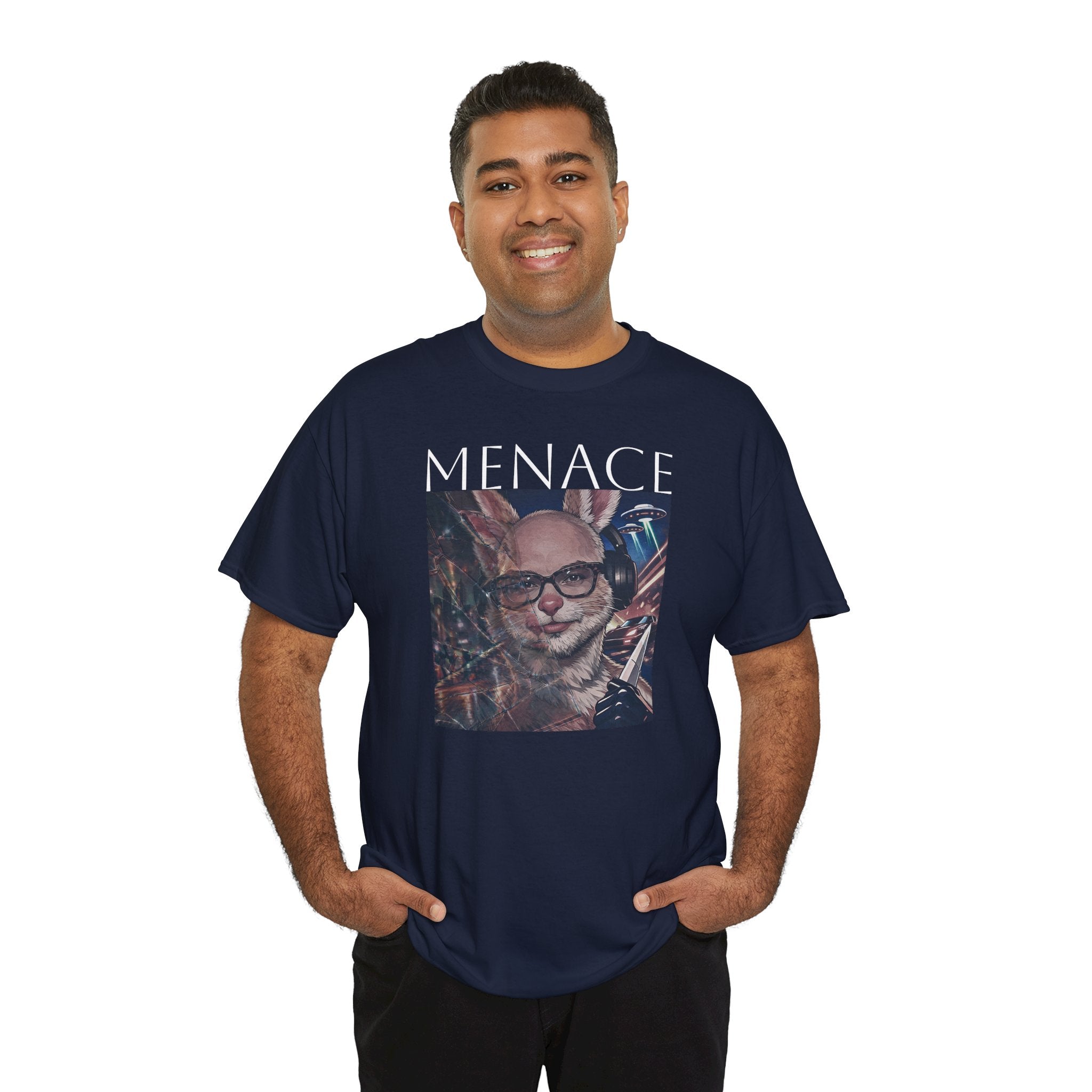 Menacing Bunny T-Shirt — Dark Cute Graphic Tee