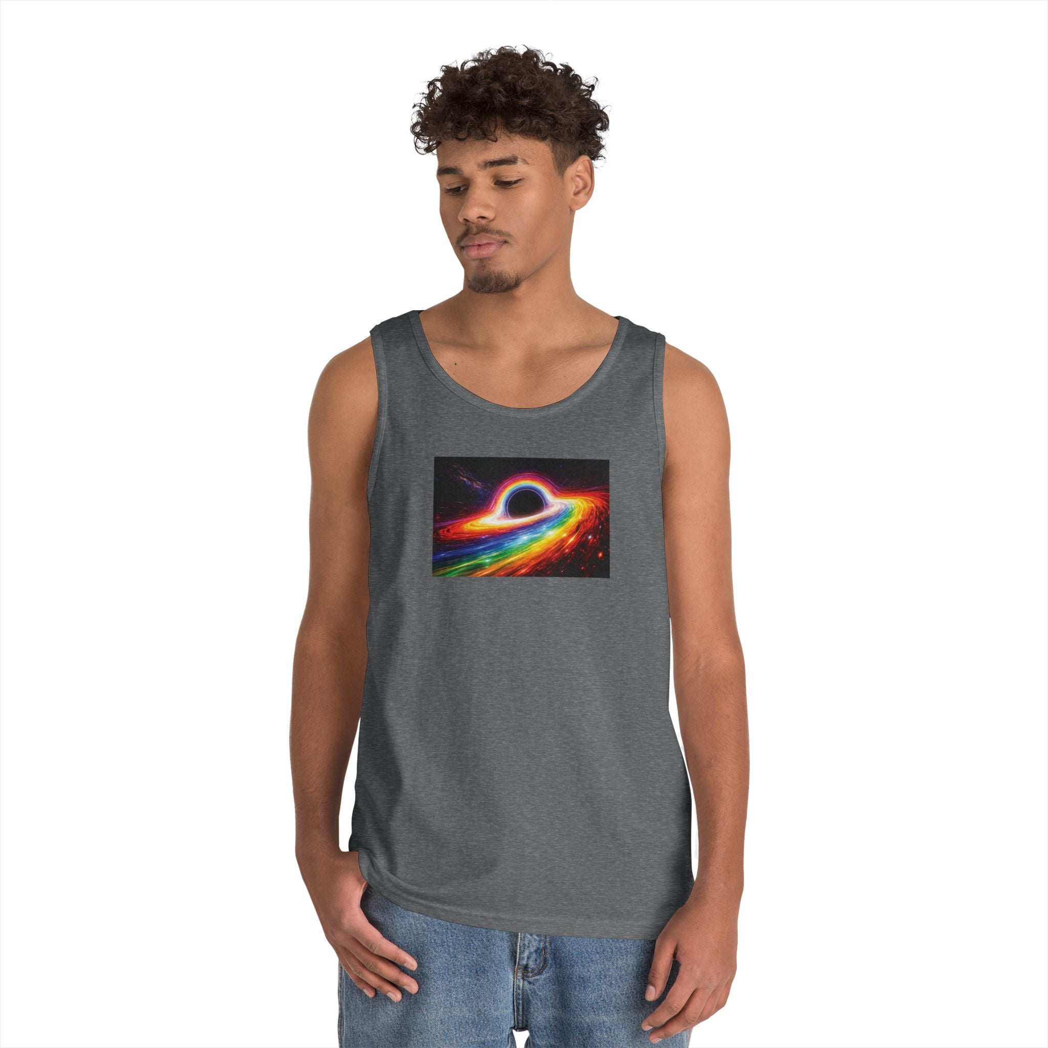 Pride Tank Top — Super Massive Rainbow Hole Graphic