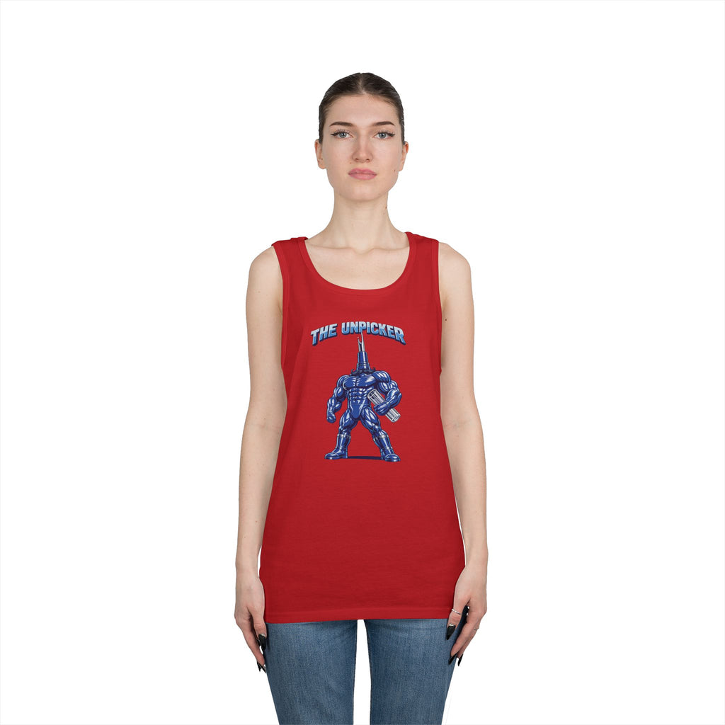 Seam Ripper Hero Tank Top — Sewing Tools Graphic Tank for Makers
