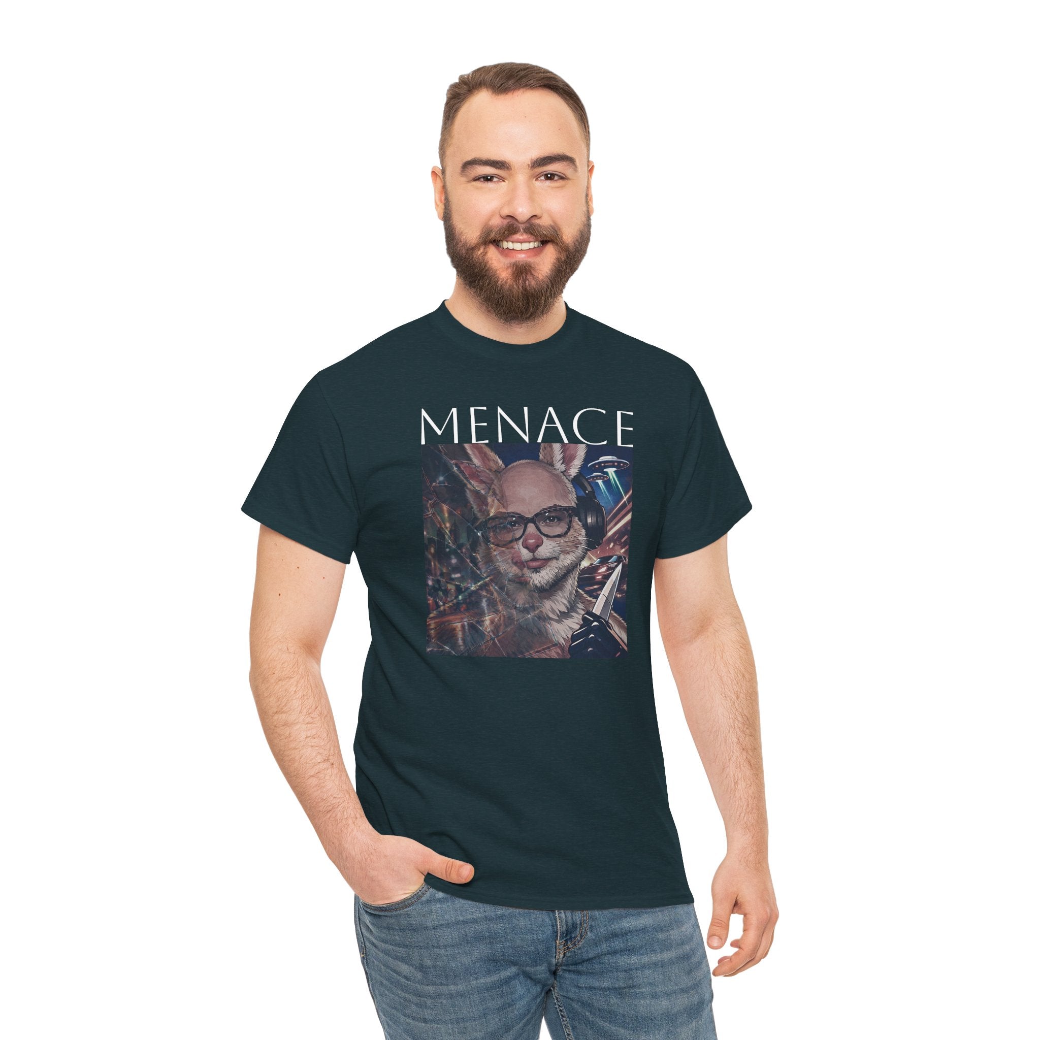 Menacing Bunny T-Shirt — Dark Cute Graphic Tee