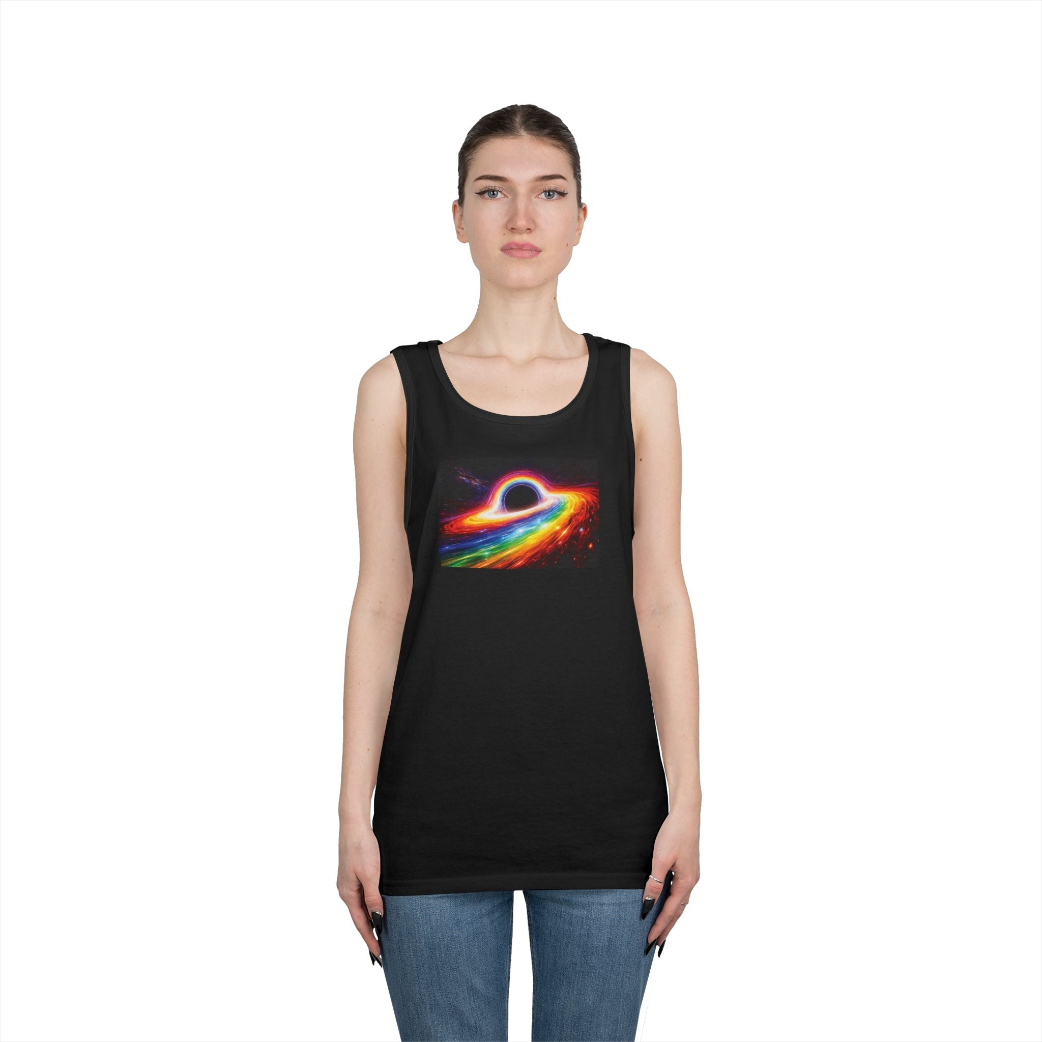 Pride Tank Top — Super Massive Rainbow Hole Graphic