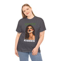 Coffee Flavored Kisses Tee — Glam Supermodel Coffee Lips & Whipped Cream Beard