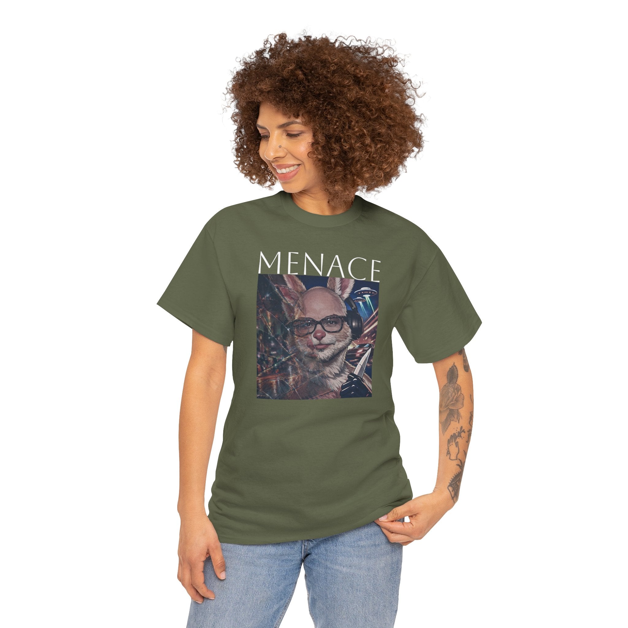 Menacing Bunny T-Shirt — Dark Cute Graphic Tee