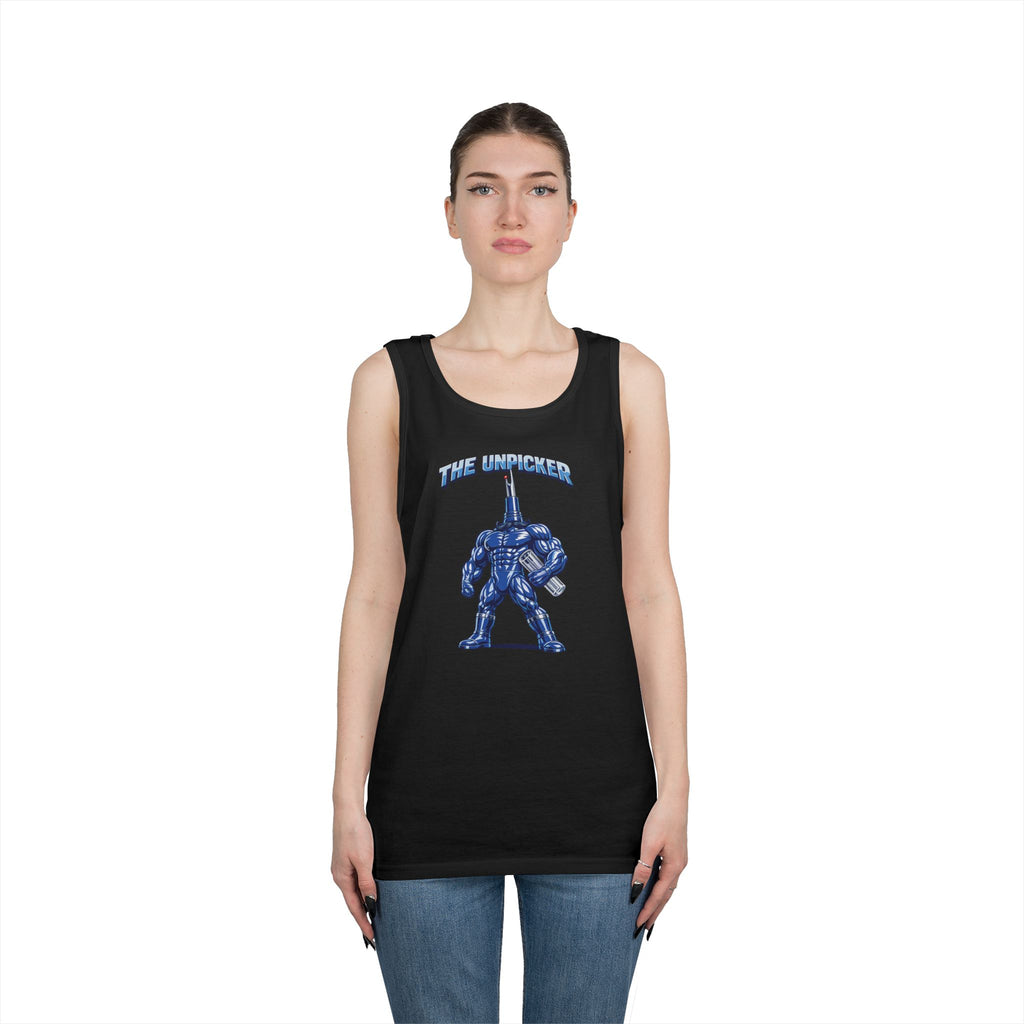 Seam Ripper Hero Tank Top — Sewing Tools Graphic Tank for Makers