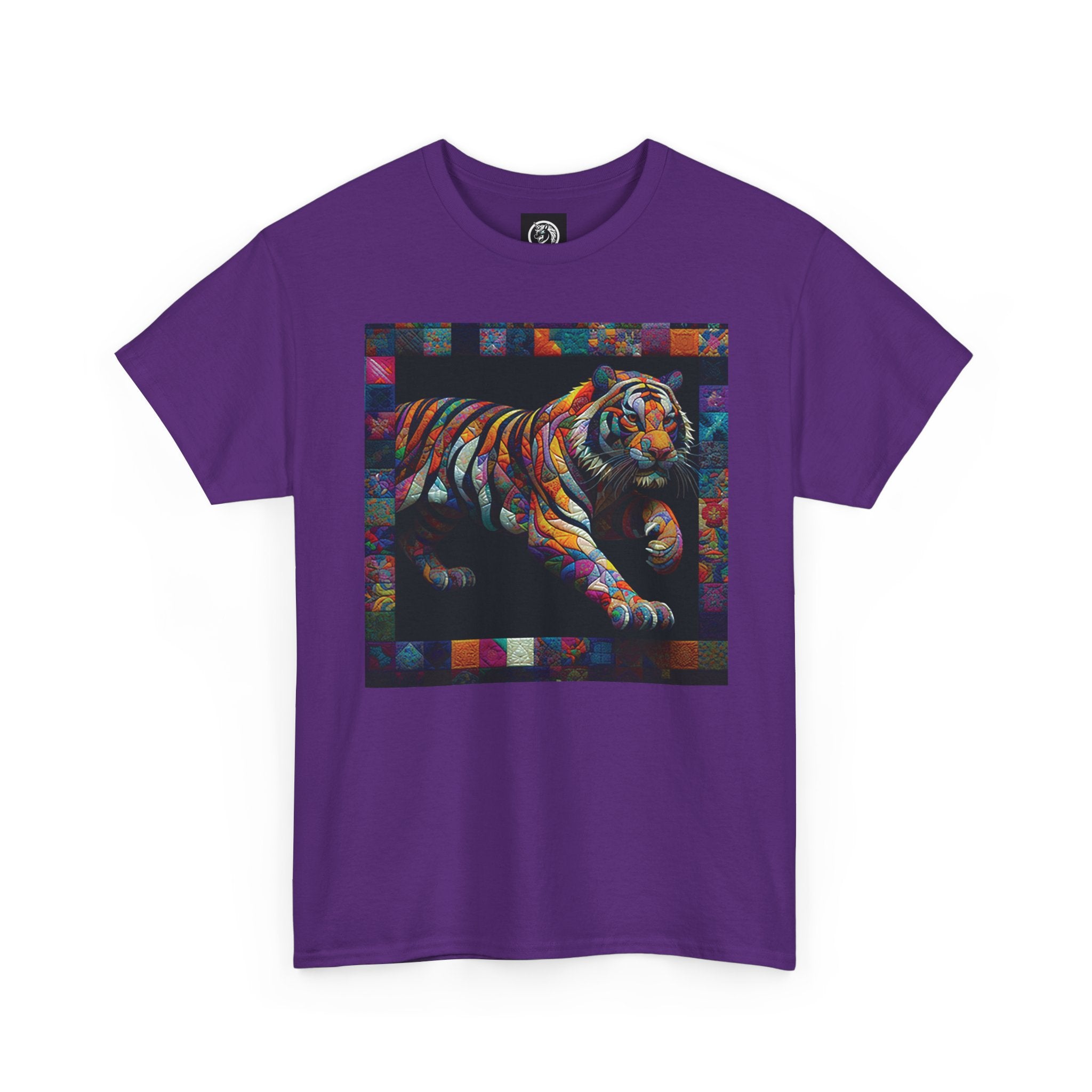 Tiger Jumping Quilt Tee — Seńor Antonio Graphic T-Shirt