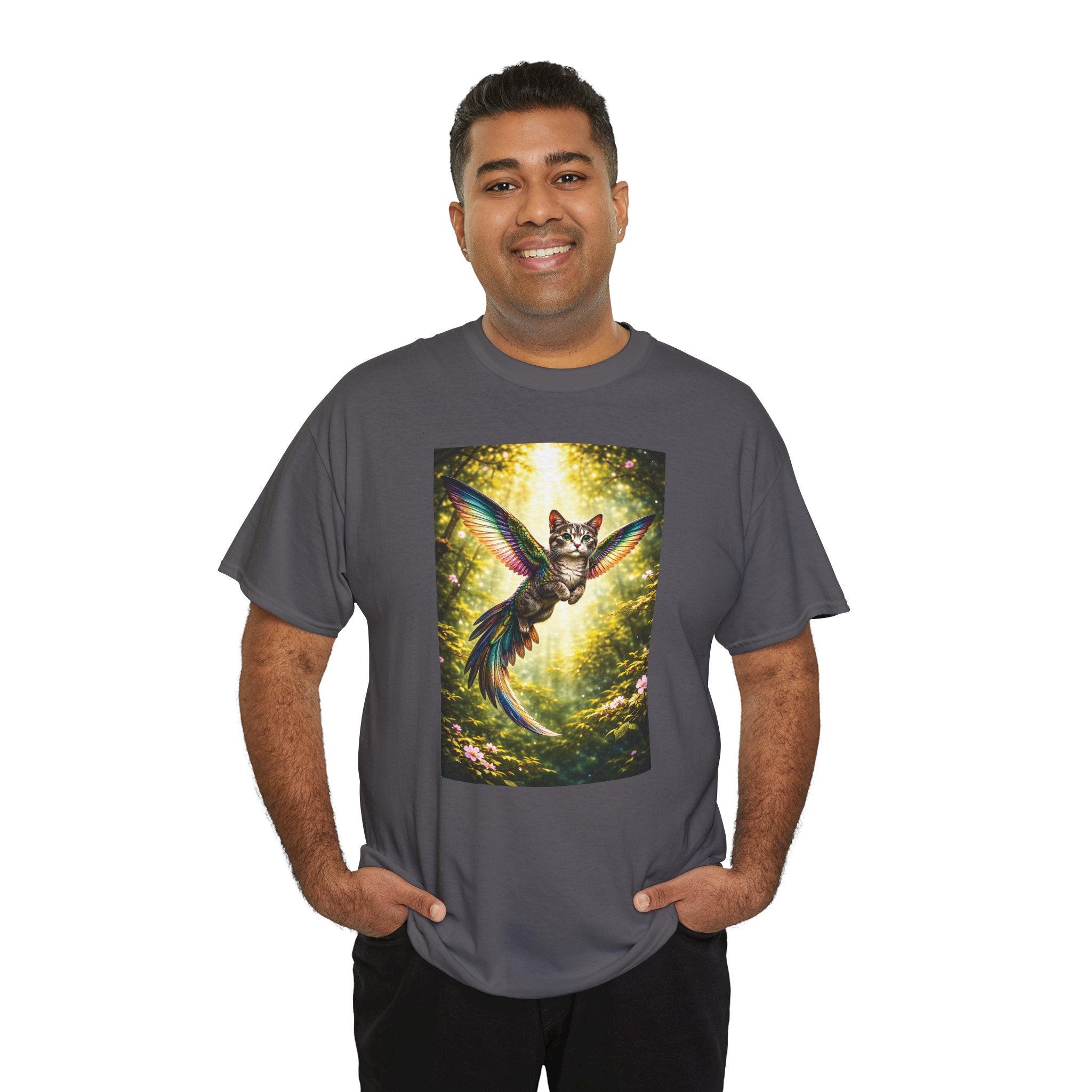 Cattingbird Tee — Half Hummingbird, Half Cat Graphic T-Shirt