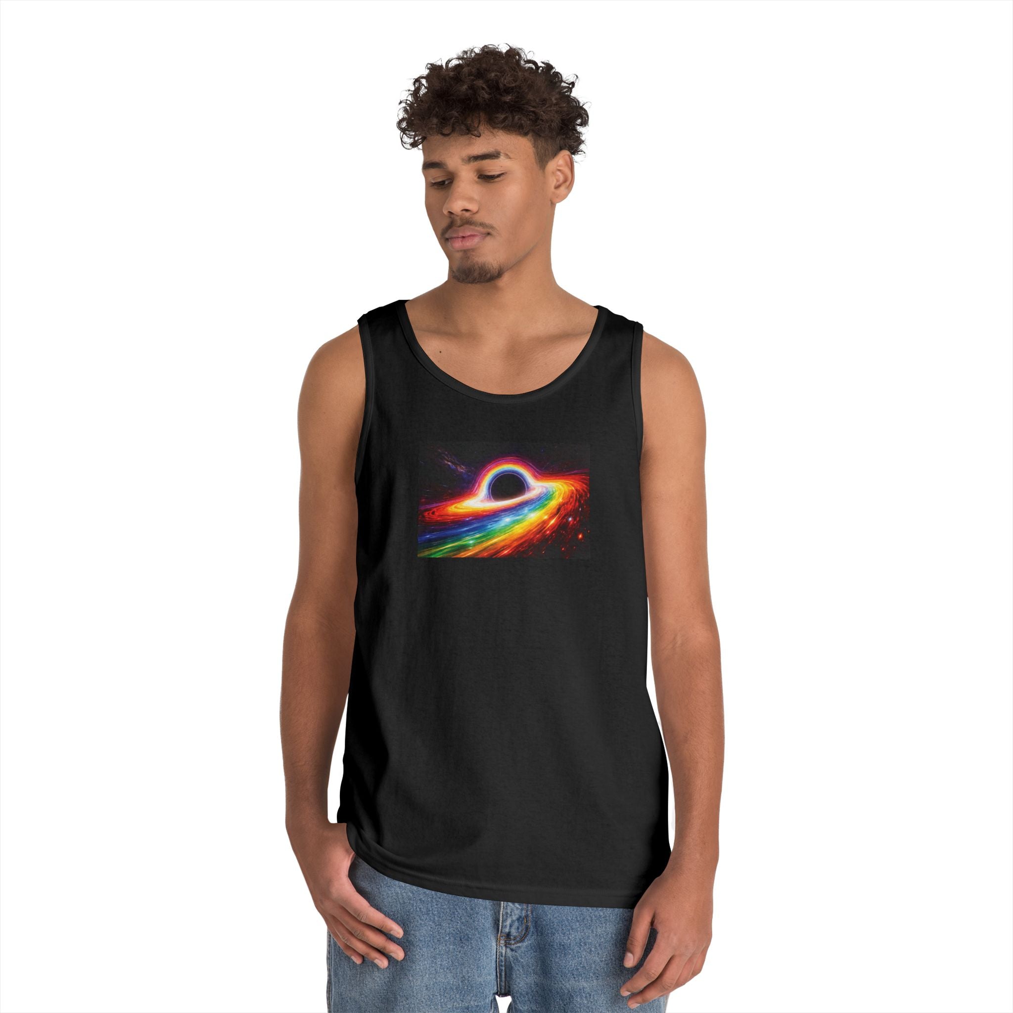 Pride Tank Top — Super Massive Rainbow Hole Graphic
