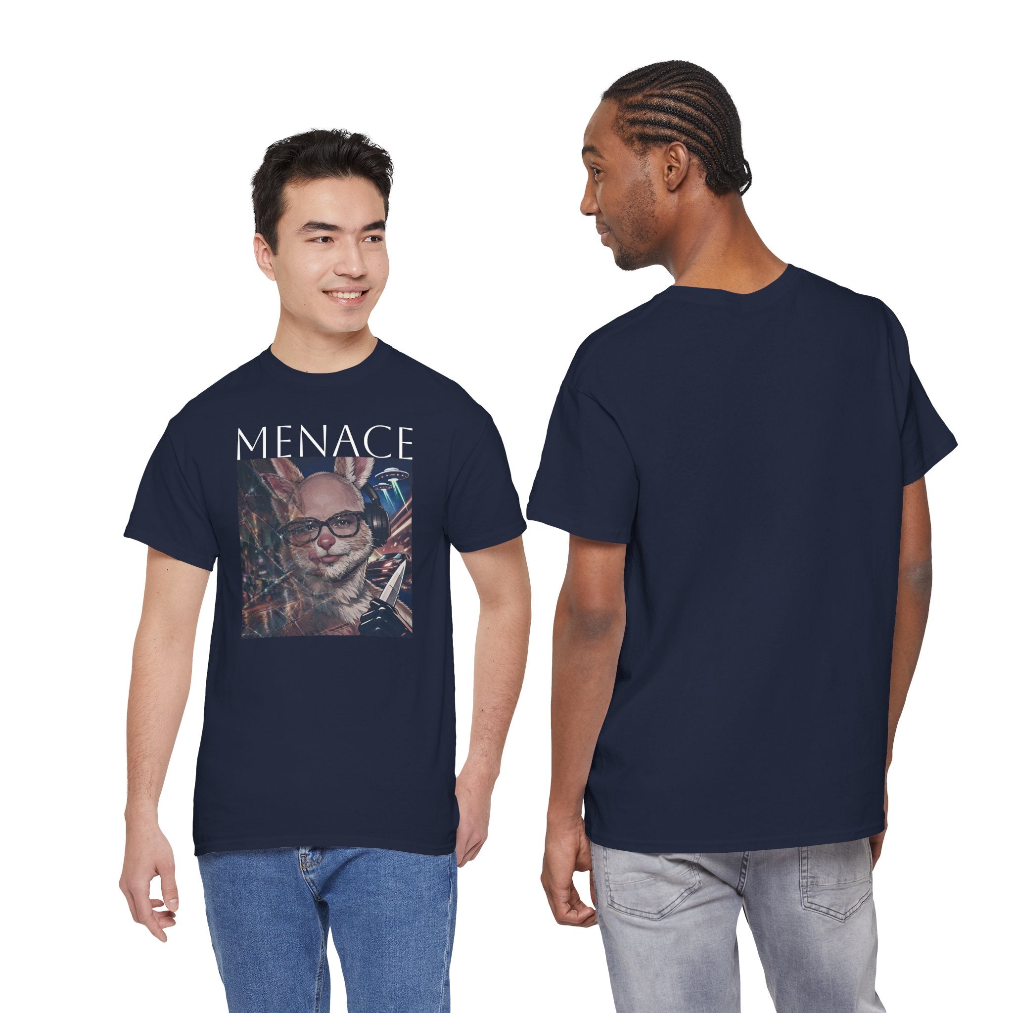 Menacing Bunny T-Shirt — Dark Cute Graphic Tee