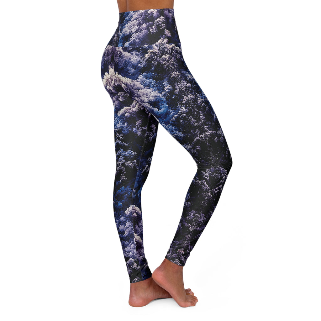 Storm Ink Cloud High Waisted Yoga Leggings