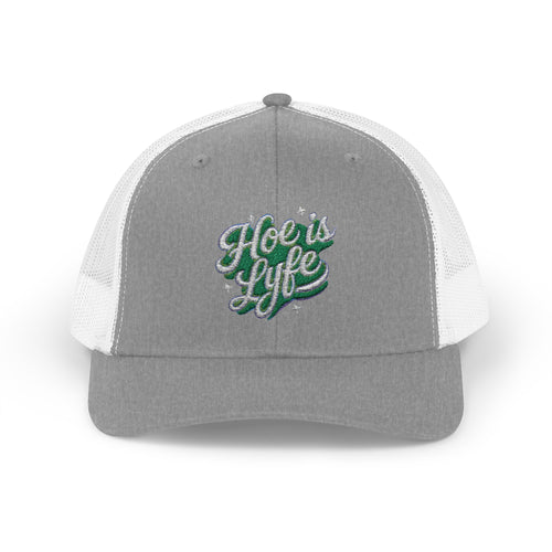 'Hoe is Lyfe' Snapback Trucker Cap — Bold Graphic Trucker Hat