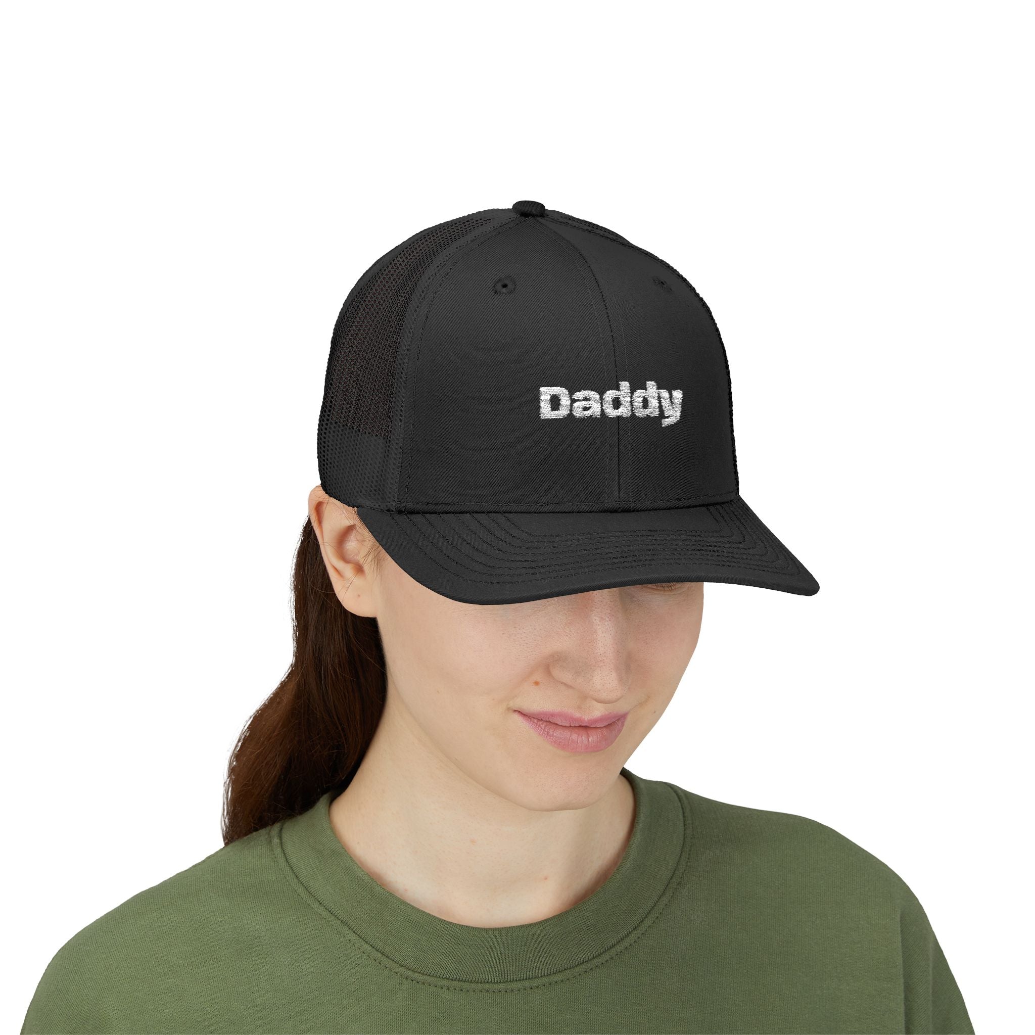 Daddy Snapback Trucker Cap — Embroidered 'Daddy' Dad Hat