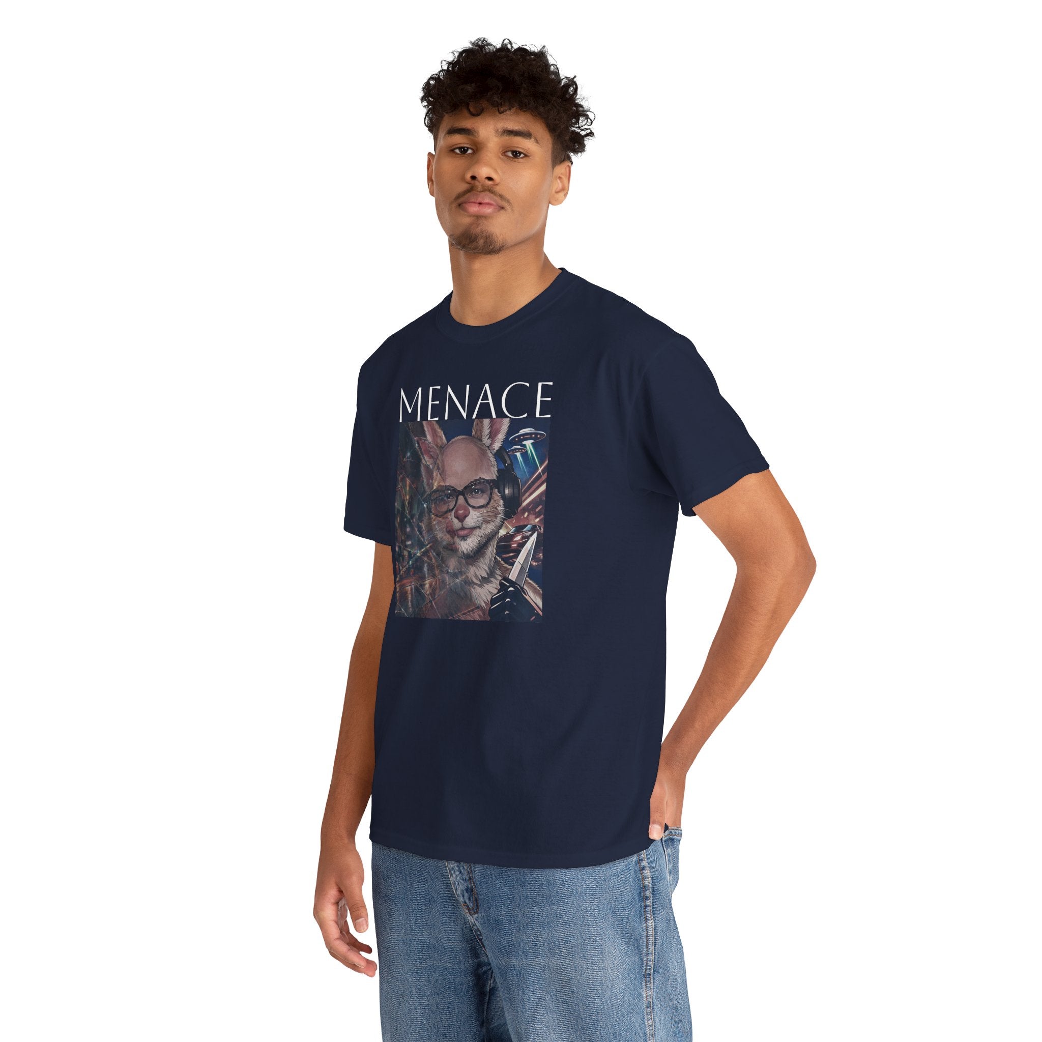 Menacing Bunny T-Shirt — Dark Cute Graphic Tee