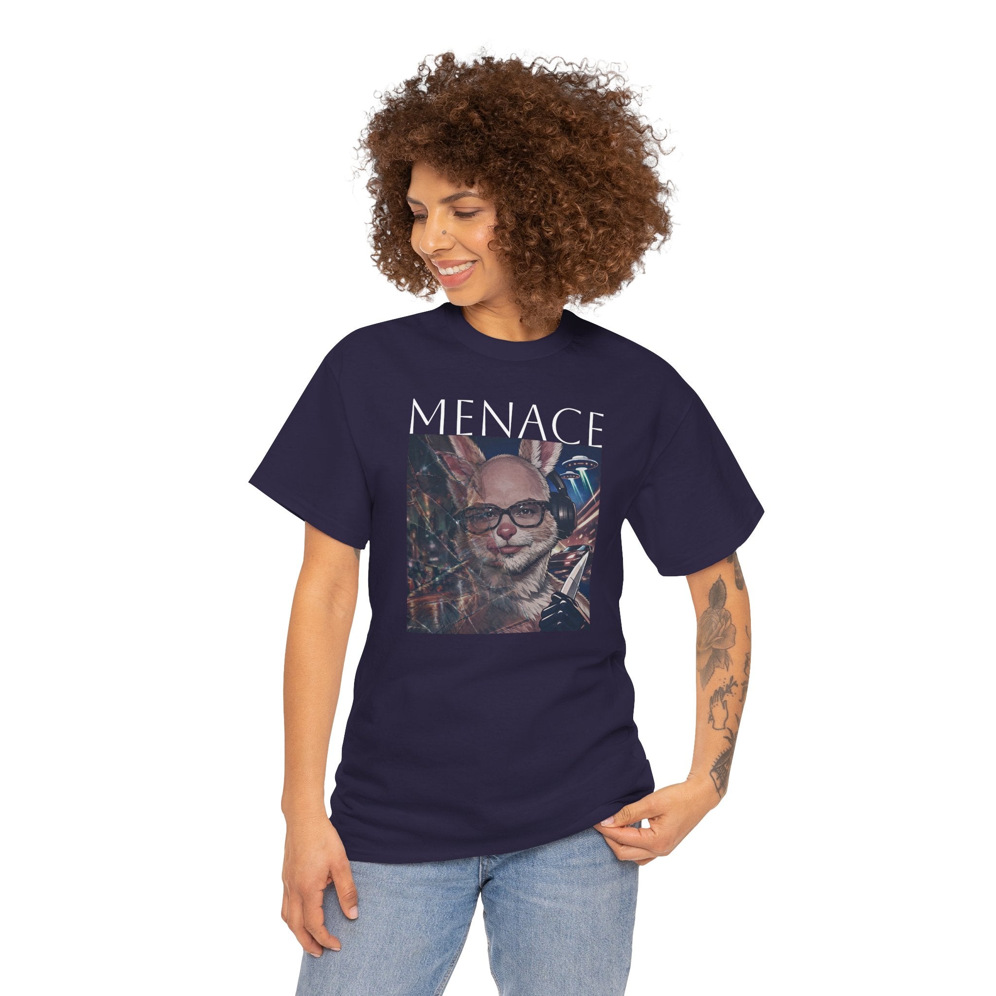 Menacing Bunny T-Shirt — Dark Cute Graphic Tee