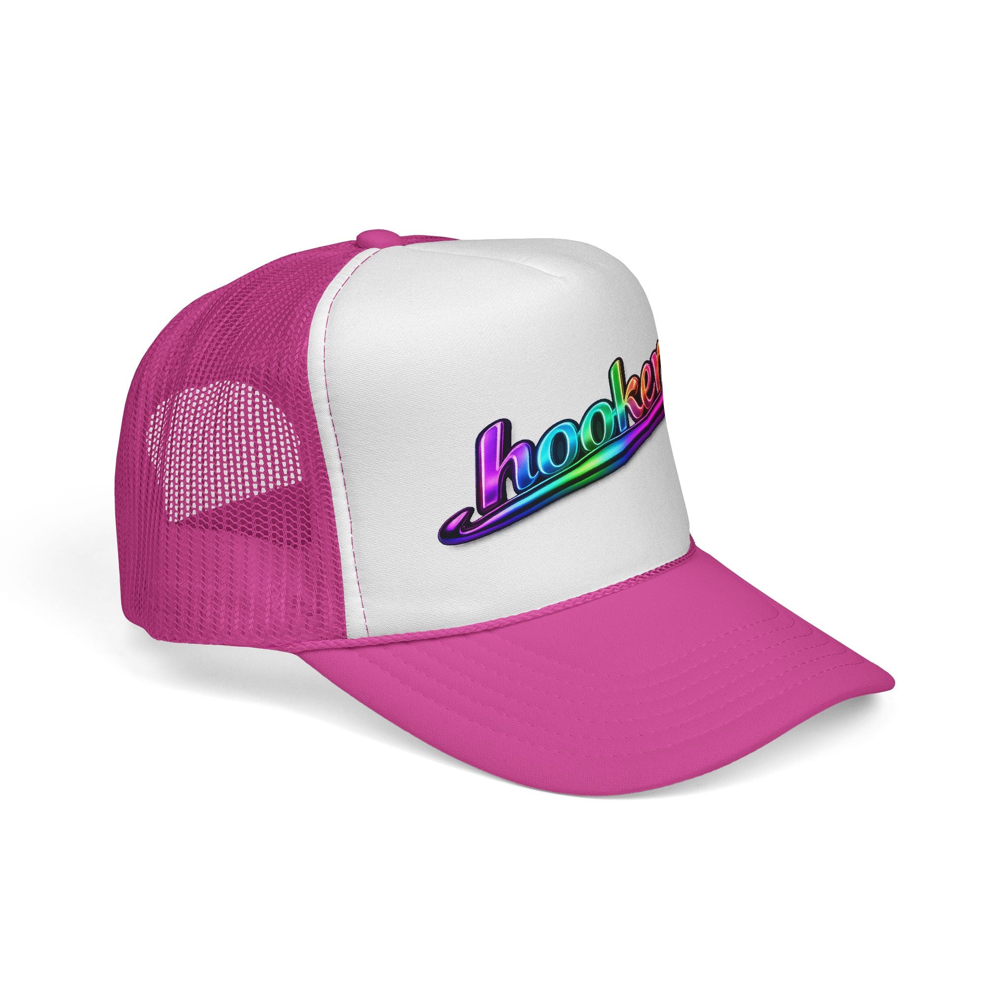 Crochet Hooker Trucker Cap — Funny Crochet Hat for Knitters