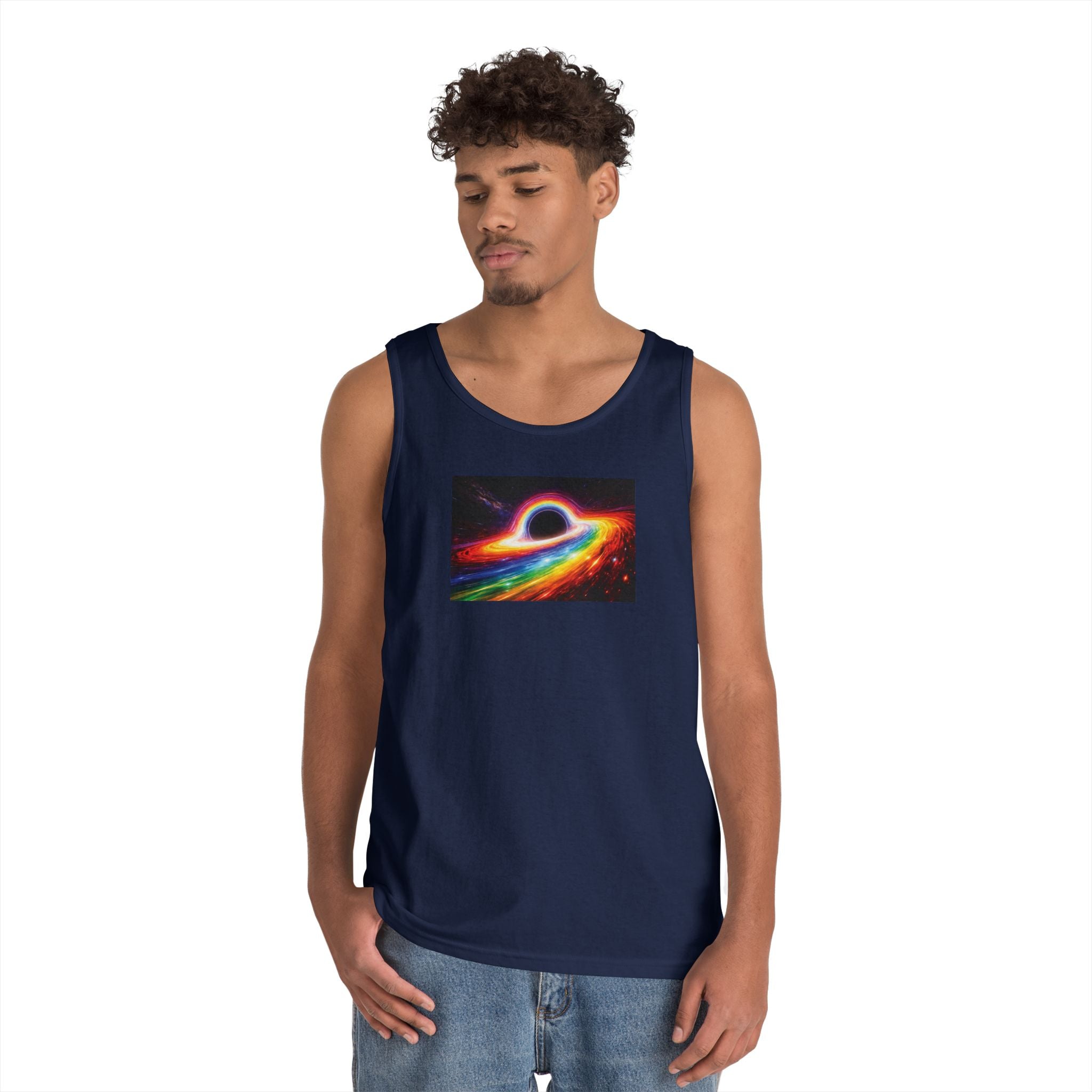 Pride Tank Top — Super Massive Rainbow Hole Graphic