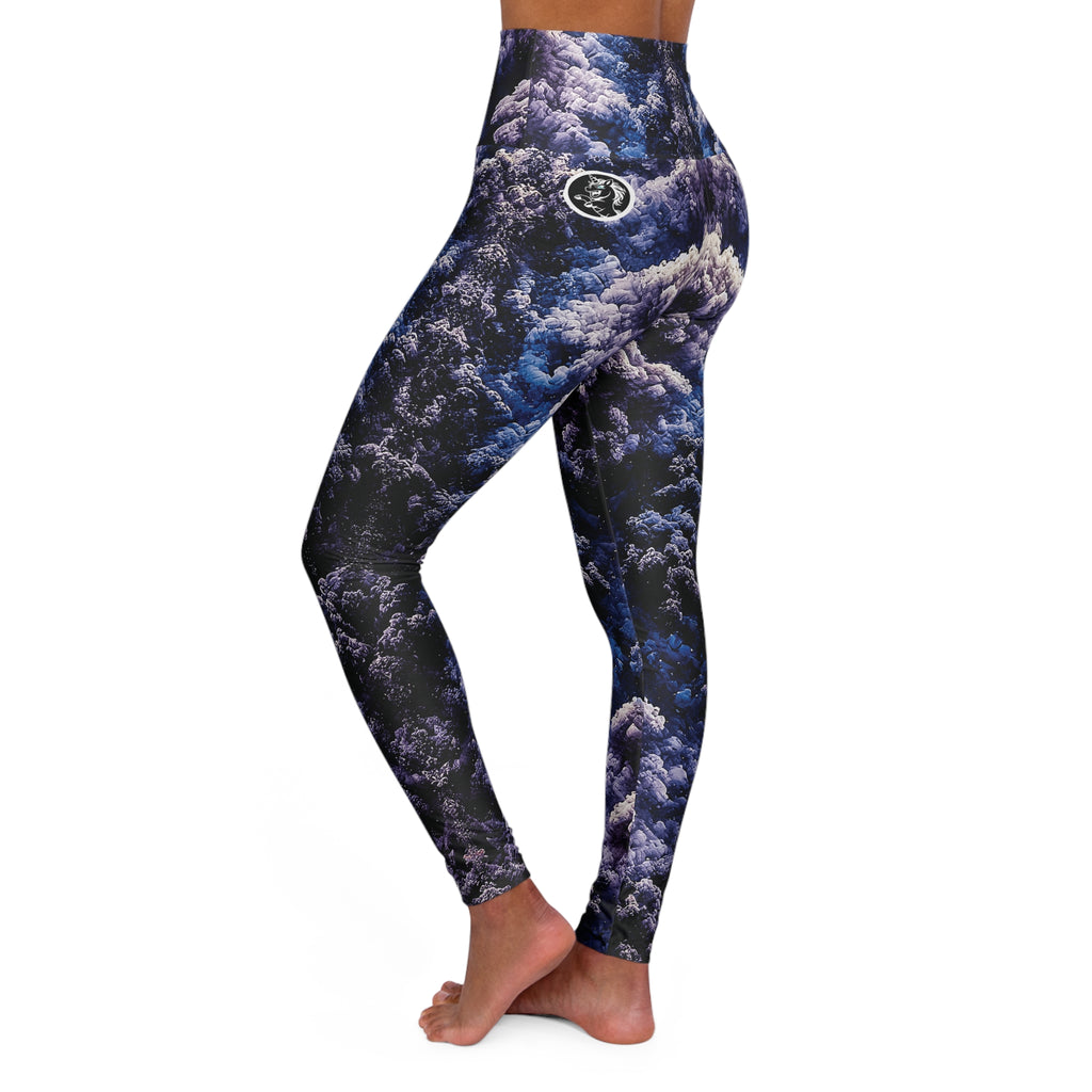 Storm Ink Cloud High Waisted Yoga Leggings