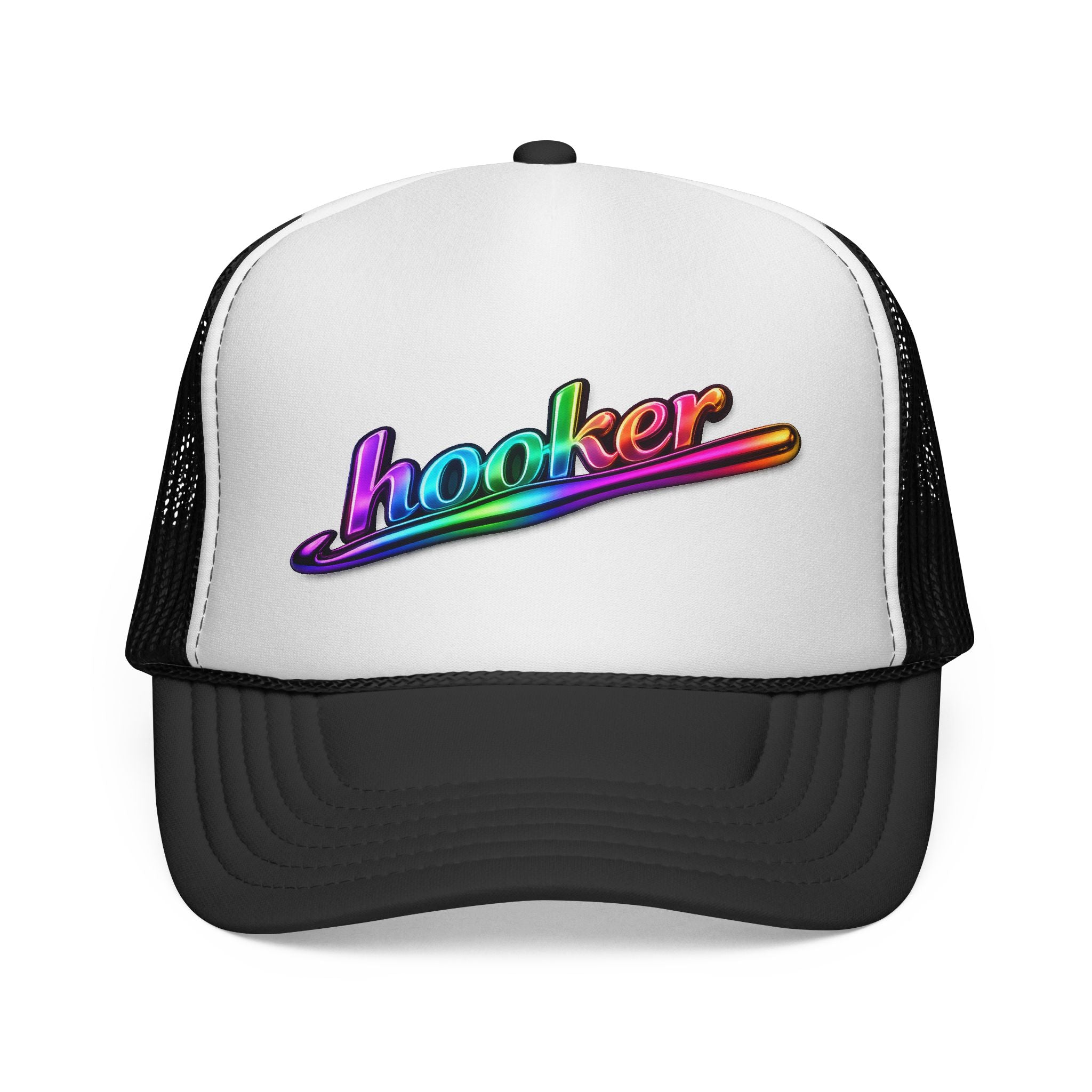 Crochet Hooker Trucker Cap — Funny Crochet Hat for Knitters
