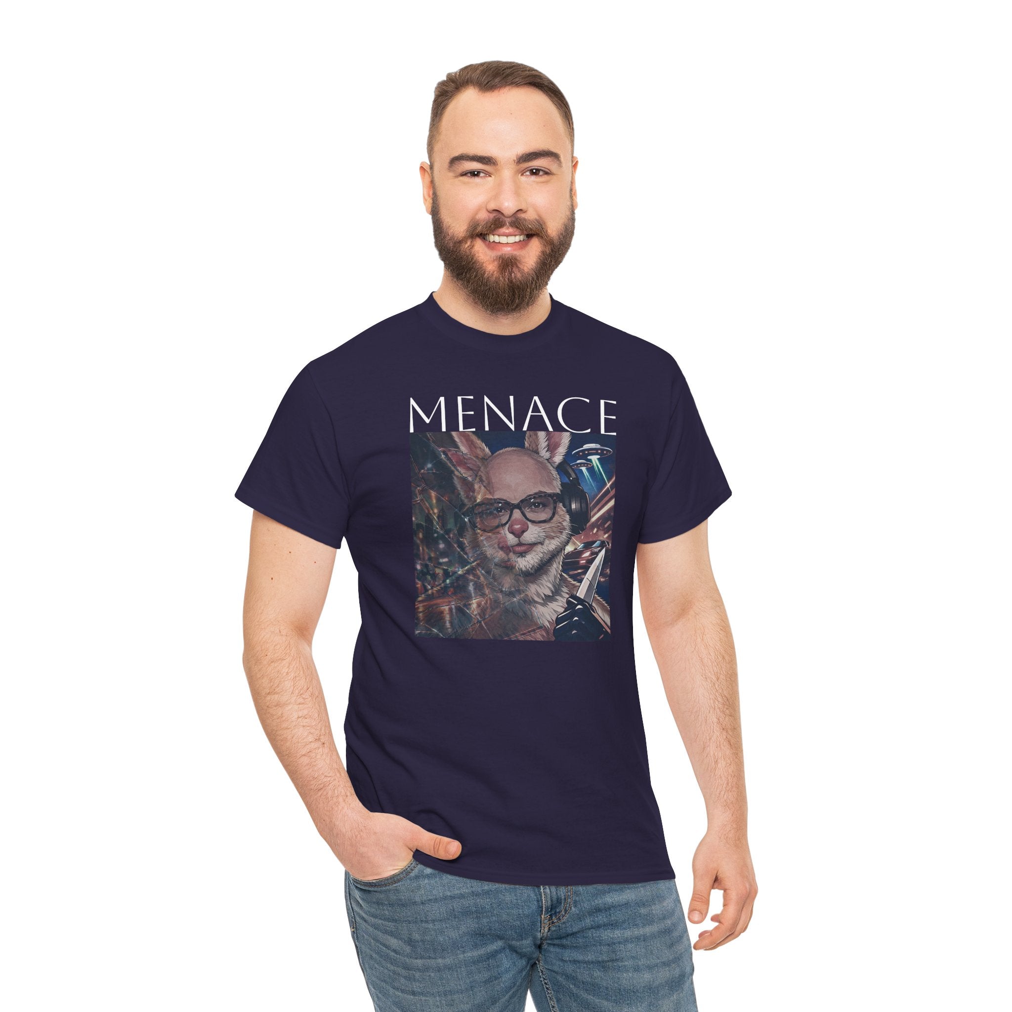 Menacing Bunny T-Shirt — Dark Cute Graphic Tee