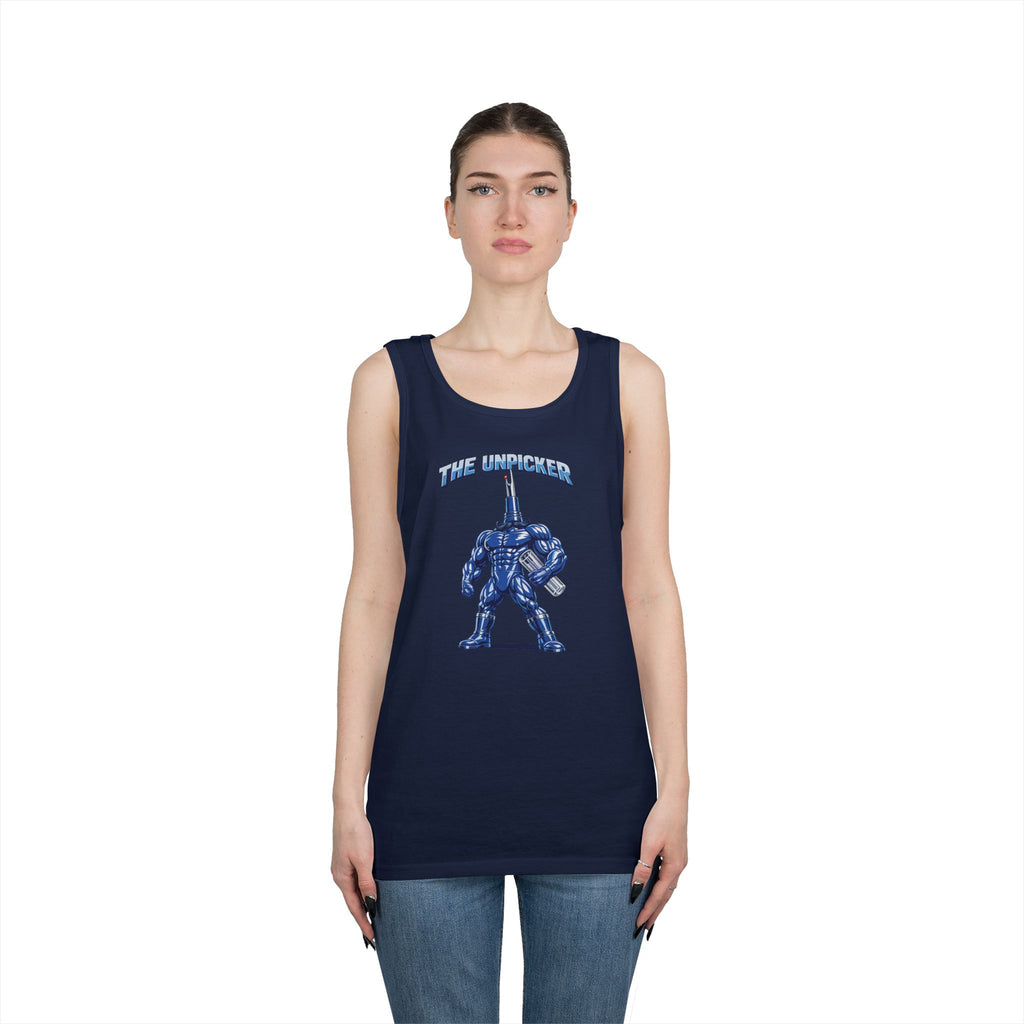 Seam Ripper Hero Tank Top — Sewing Tools Graphic Tank for Makers