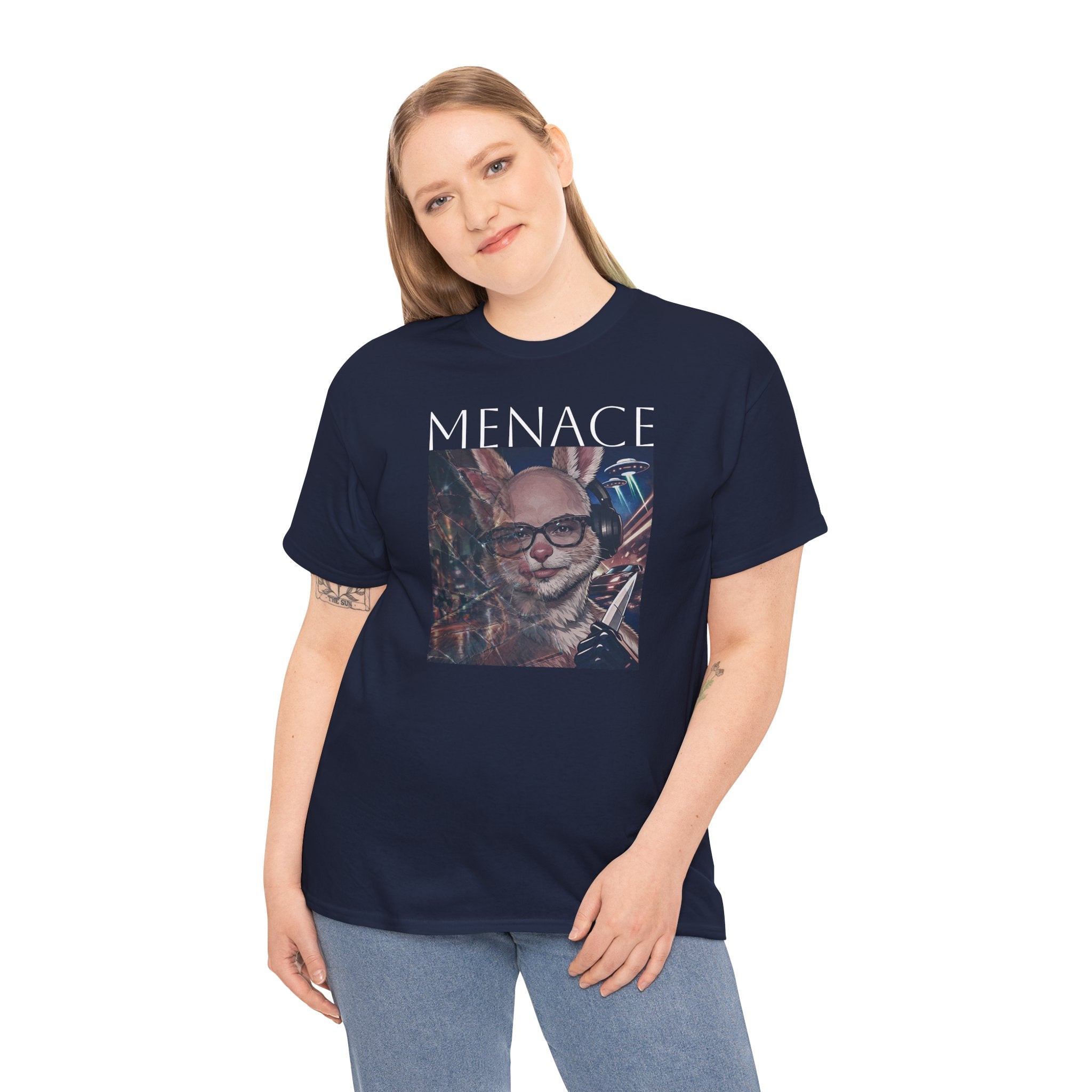 Menacing Bunny T-Shirt — Dark Cute Graphic Tee