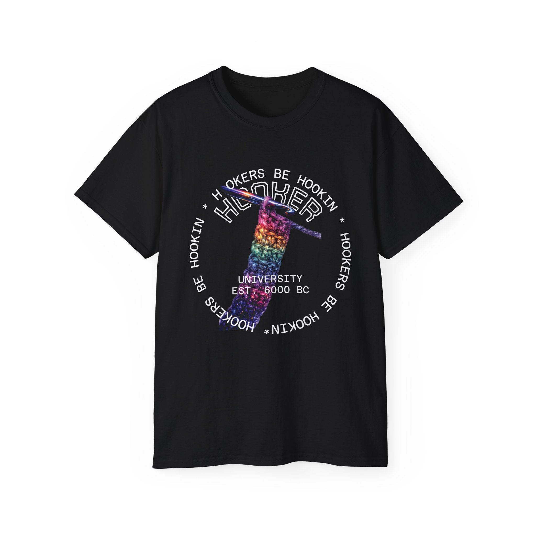 Crochet Hookers Tee — "Be Hookin" Funny Crochet T-Shirt