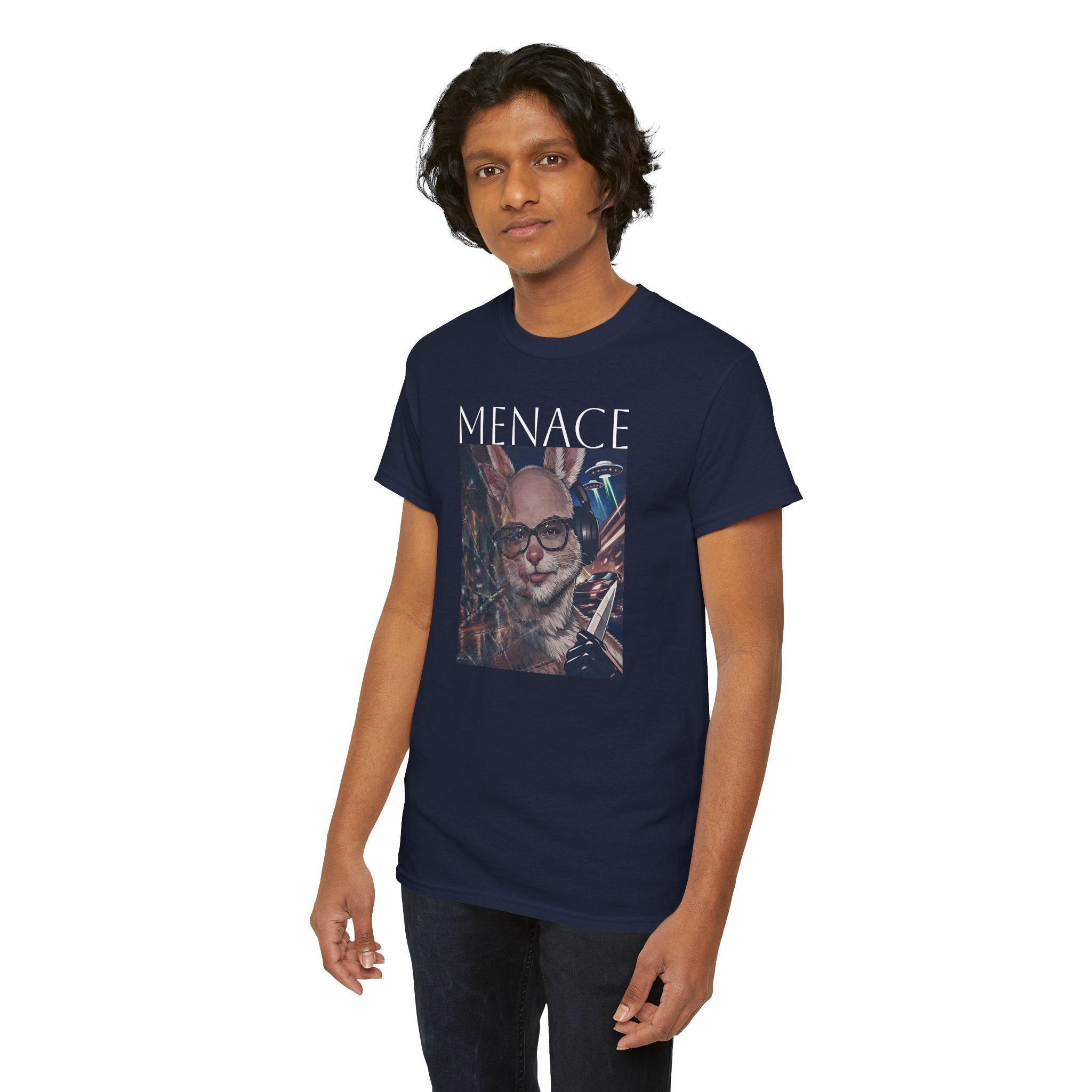 Menacing Bunny T-Shirt — Dark Cute Graphic Tee