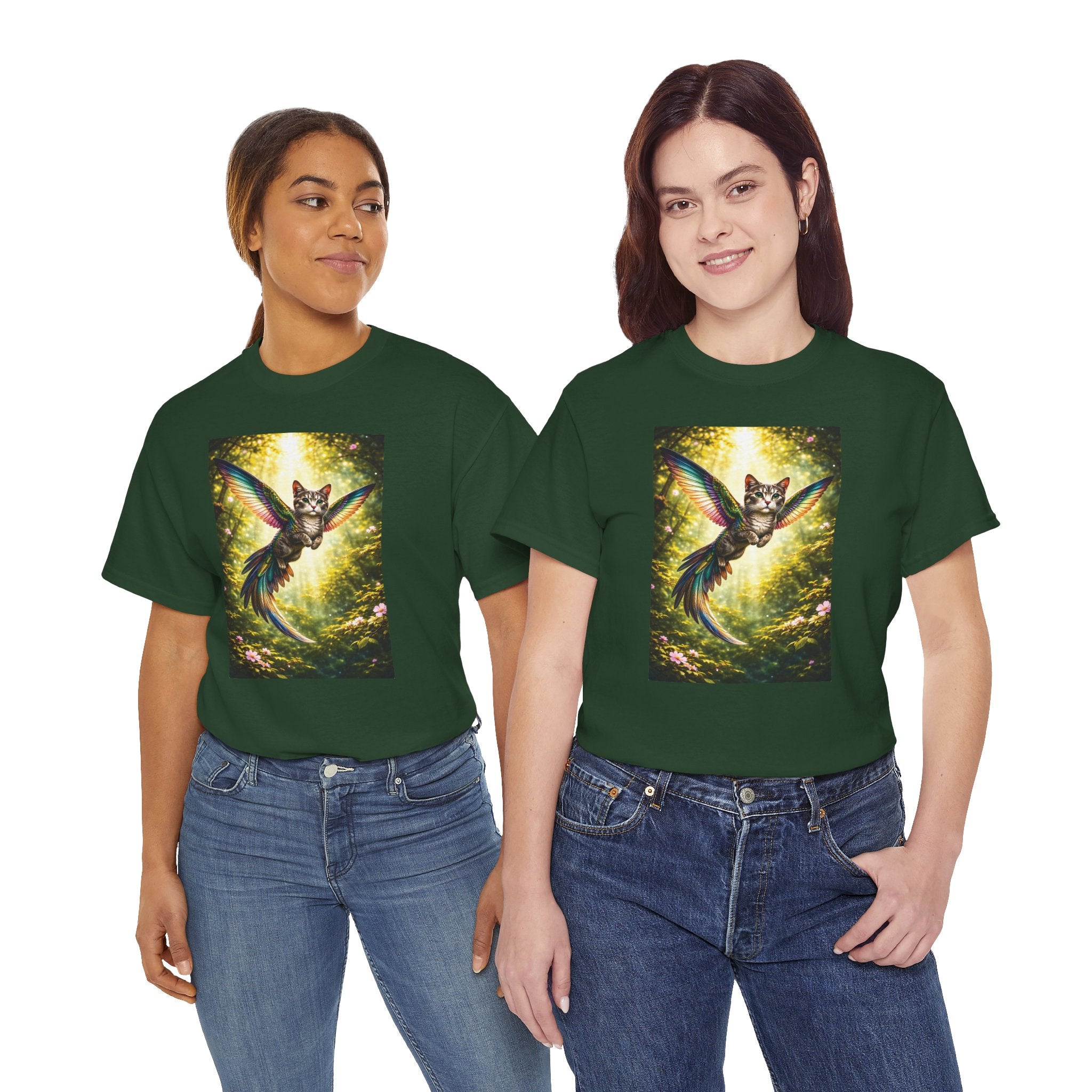 Cattingbird Tee — Half Hummingbird, Half Cat Graphic T-Shirt