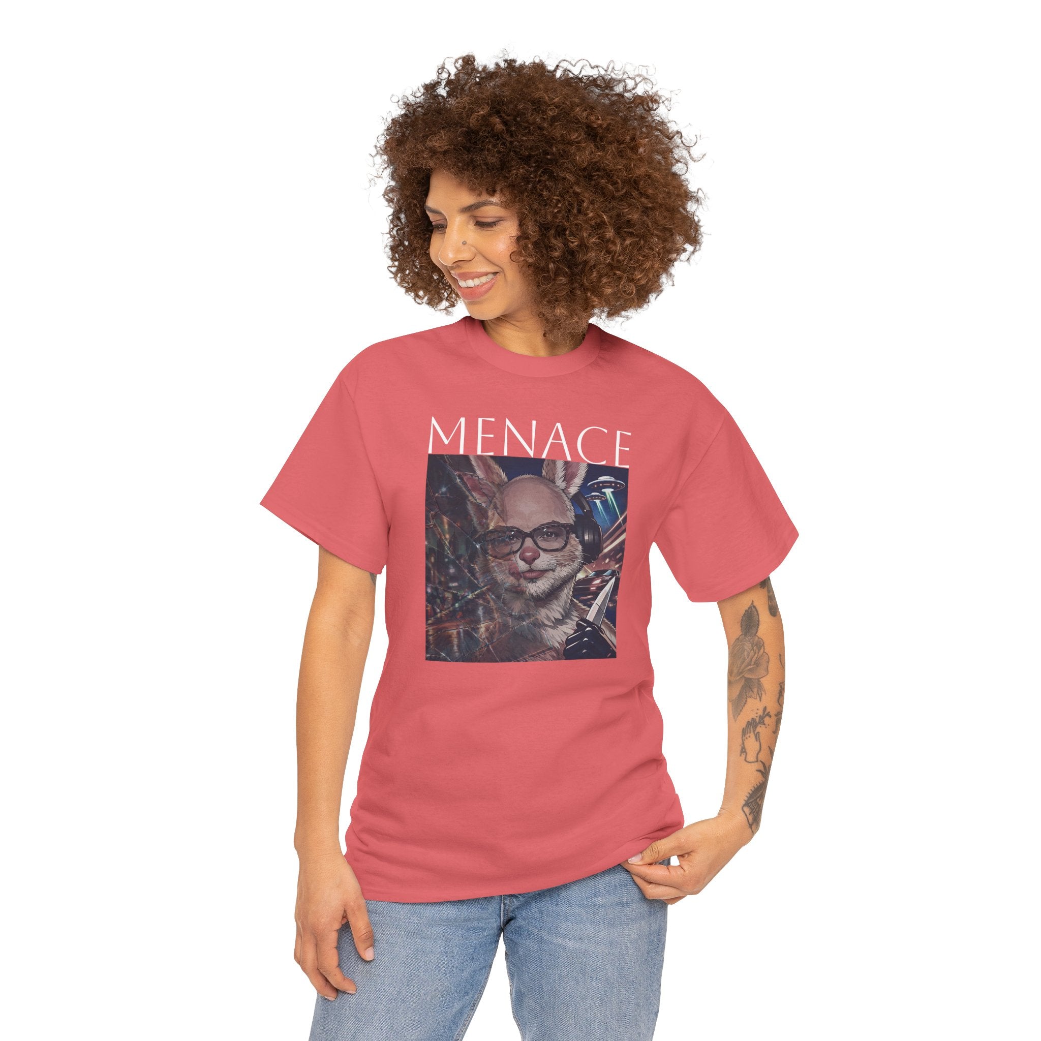 Menacing Bunny T-Shirt — Dark Cute Graphic Tee
