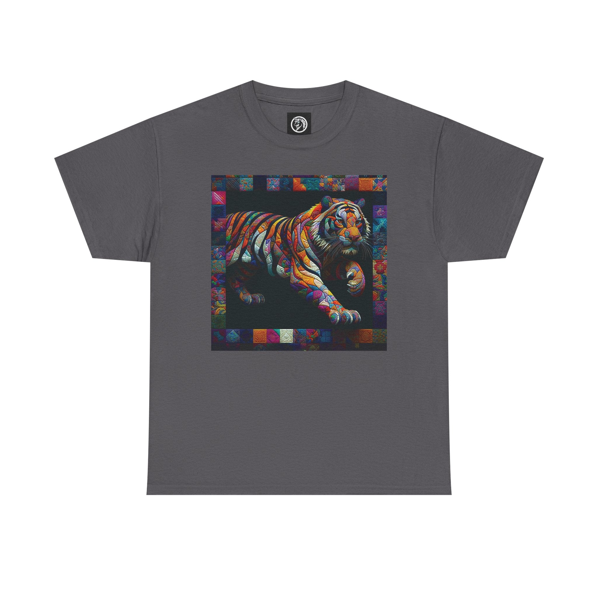Tiger Jumping Quilt Tee — Seńor Antonio Graphic T-Shirt