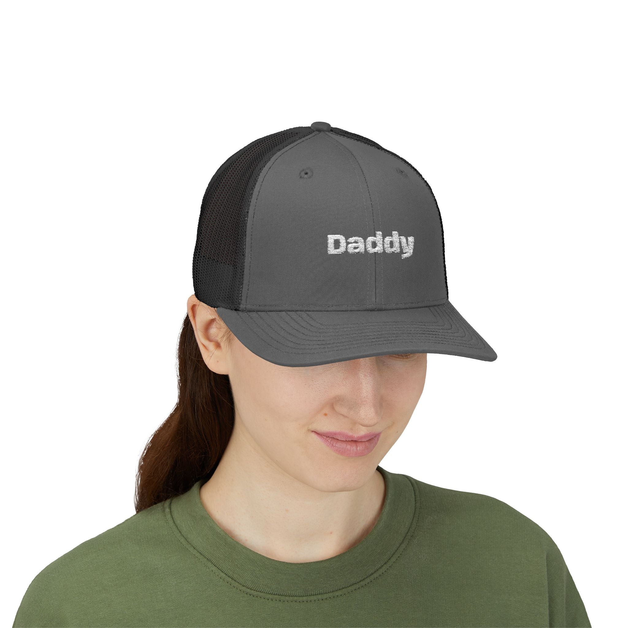 Daddy Snapback Trucker Cap — Embroidered 'Daddy' Dad Hat