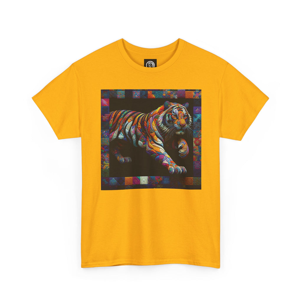 Tiger Jumping Quilt Tee — Seńor Antonio Graphic T-Shirt