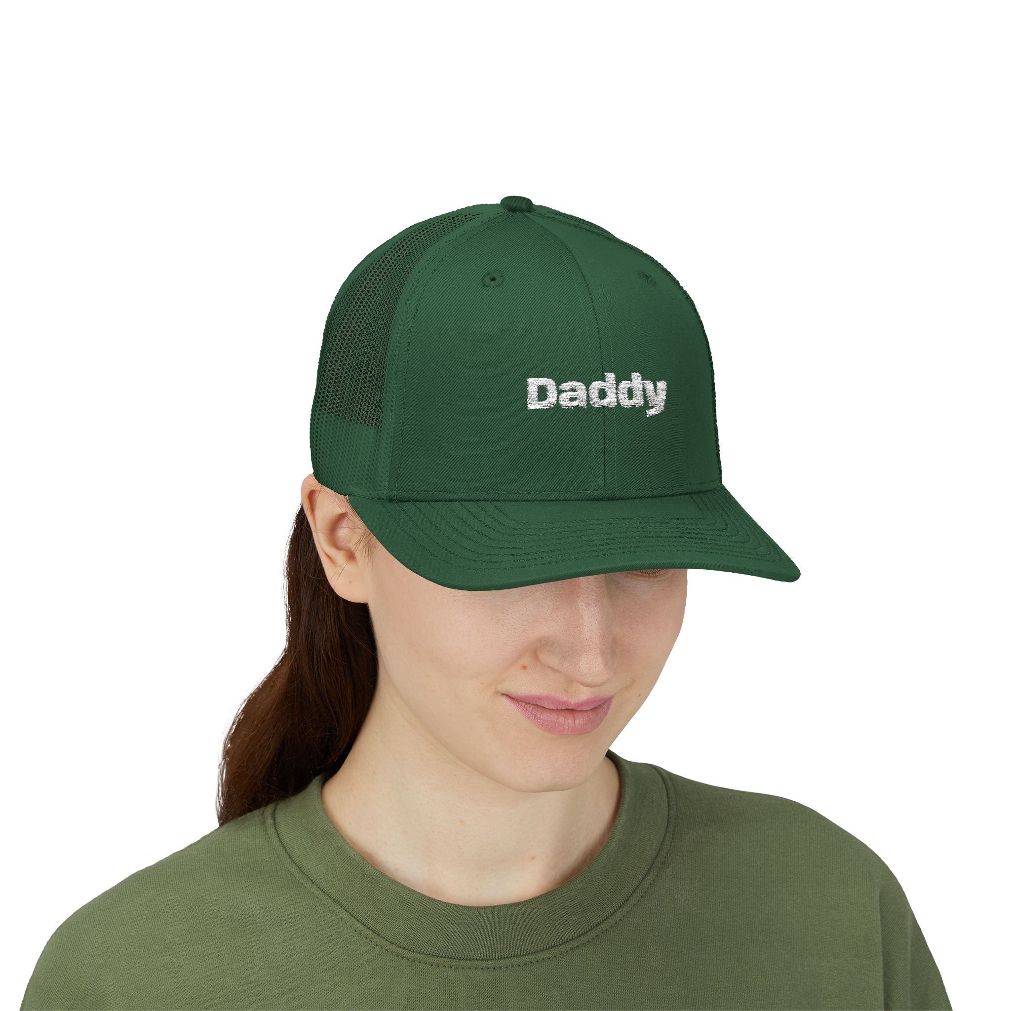 Daddy Snapback Trucker Cap — Embroidered 'Daddy' Dad Hat