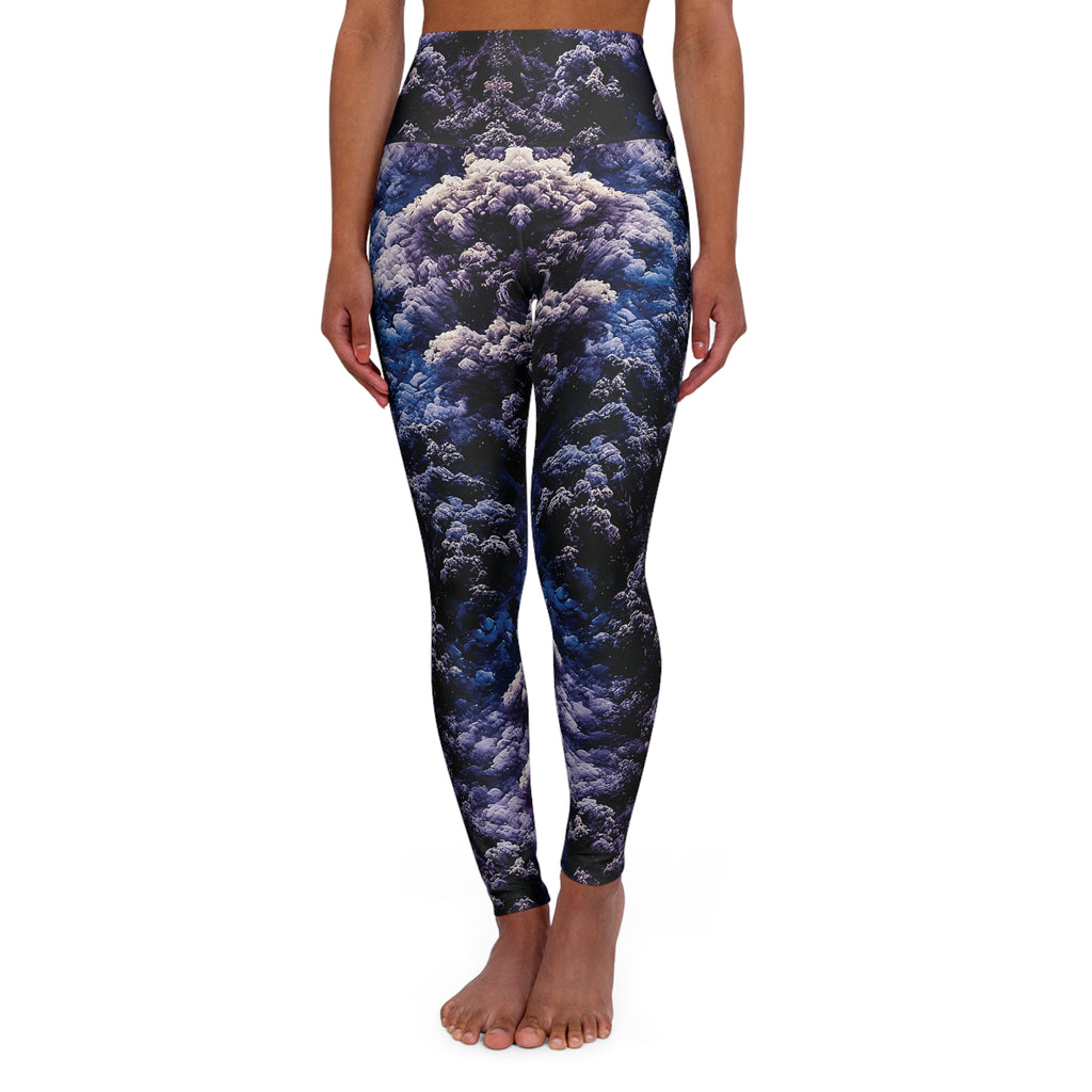 Storm Ink Cloud High Waisted Yoga Leggings
