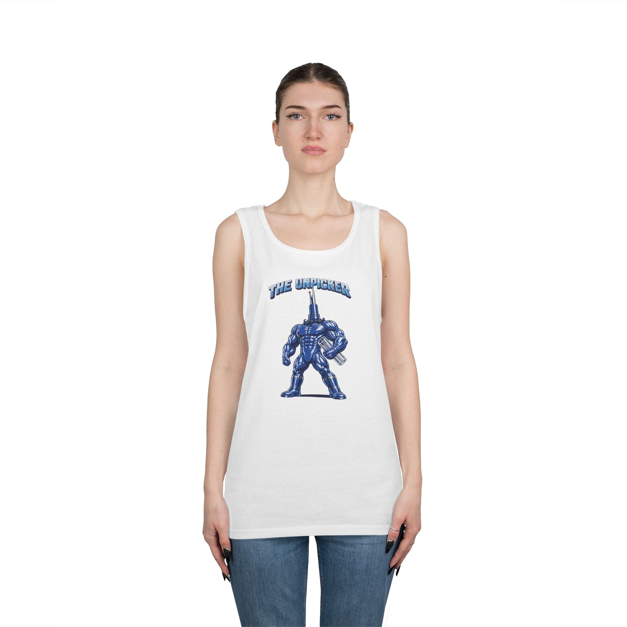 Seam Ripper Hero Tank Top — Sewing Tools Graphic Tank for Makers