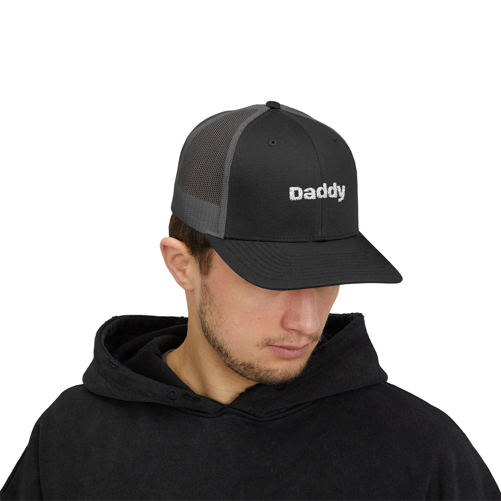 Daddy Snapback Trucker Cap — Embroidered 'Daddy' Dad Hat