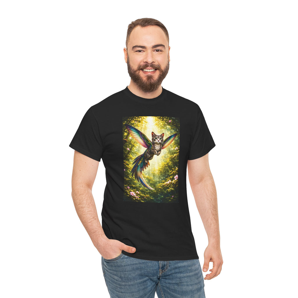 Cattingbird Tee — Half Hummingbird, Half Cat Graphic T-Shirt