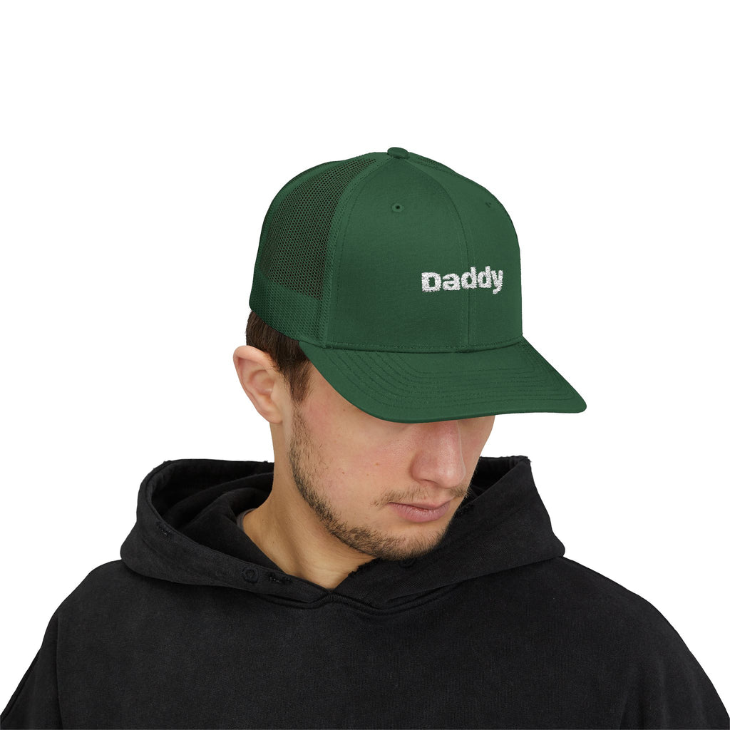 Daddy Snapback Trucker Cap — Embroidered 'Daddy' Dad Hat