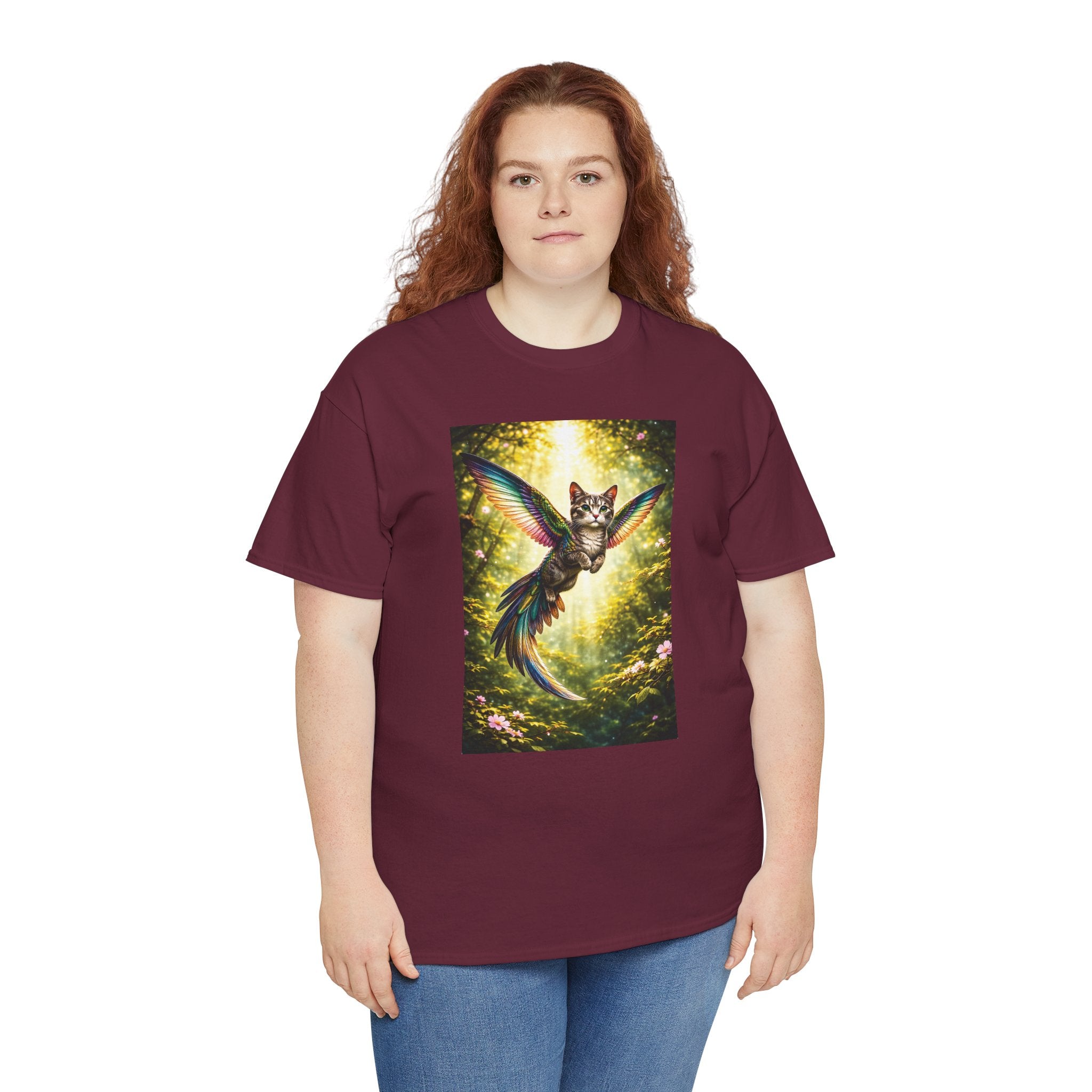 Cattingbird Tee — Half Hummingbird, Half Cat Graphic T-Shirt